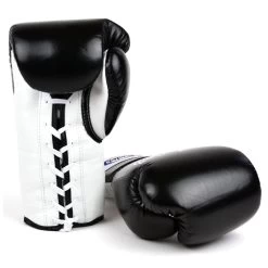 Best Seller -Knockout Shop bgl3 fairtex black white lace up sparring gloves 315226