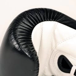 BGL3 Fairtex Black-White Lace-up Sparring Gloves 15 BGL3 Fairtex Black-White Lace-up Sparring Gloves -Knockout Shop bgl3 fairtex black white lace up sparring gloves 473346
