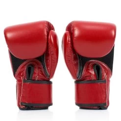 BGV1-B Fairtex Red Breathable Gloves -Knockout Shop bgv1 b fairtex red breathable gloves 570634