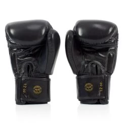 BGV19 Fairtex Black Deluxe Tight-Fit Gloves -Knockout Shop bgv19 fairtex black deluxe tight fit gloves 460024