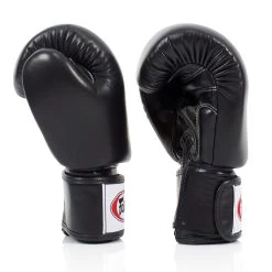 BGV19 Fairtex Black Deluxe Tight-Fit Gloves -Knockout Shop bgv19 fairtex black deluxe tight fit gloves 791361