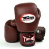 BGVL3 Twins Dark Brown Velcro Boxing Gloves -Knockout Shop bgvl3 twins dark brown velcro boxing gloves 334373