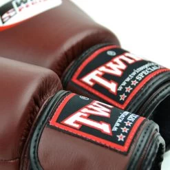 BGVL3 Twins Dark Brown Velcro Boxing Gloves 9 BGVL3 Twins Dark Brown Velcro Boxing Gloves -Knockout Shop bgvl3 twins dark brown velcro boxing gloves 568911
