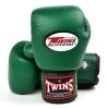 BGVL3 Twins Dark Green Velcro Boxing Gloves -Knockout Shop bgvl3 twins dark green velcro boxing gloves 579782