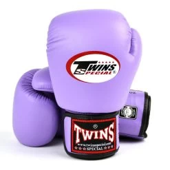 BGVL3 Twins Lavender Velcro Boxing Gloves