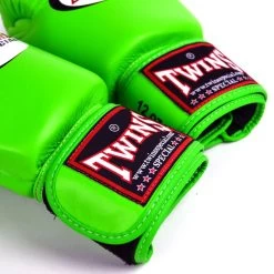 BGVL3 Twins Lime Green Velcro Boxing Gloves 9 BGVL3 Twins Lime Green Velcro Boxing Gloves -Knockout Shop bgvl3 twins lime green velcro boxing gloves 811992