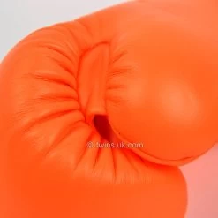 BGVL3 Twins Orange Velcro Boxing Gloves -Knockout Shop bgvl3 twins orange velcro boxing gloves 728110