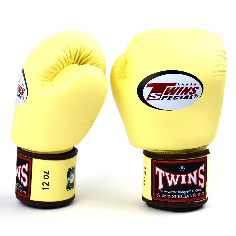 BGVL3 Twins Vanilla Velcro Boxing Gloves 4 BGVL3 Twins Vanilla Velcro Boxing Gloves - Image 2