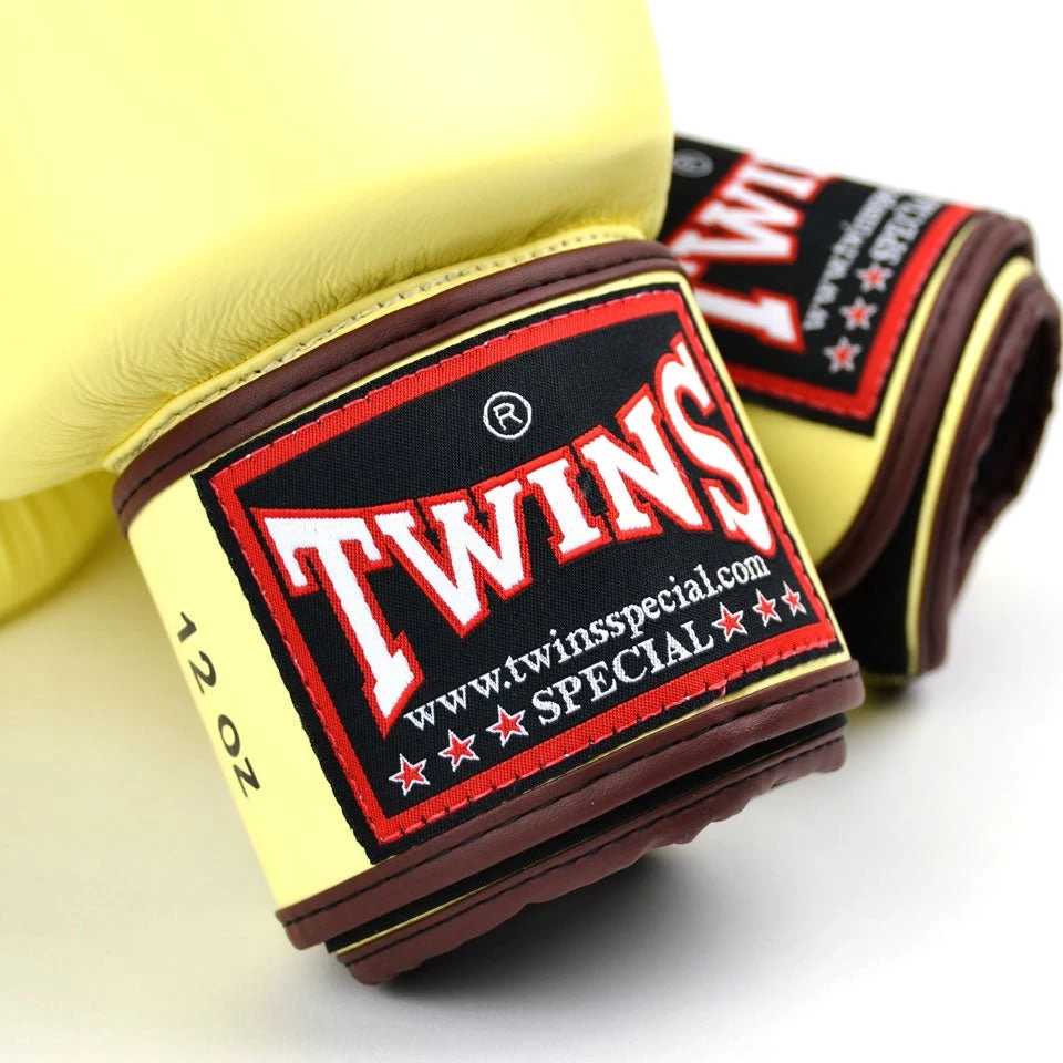 BGVL3 Twins Vanilla Velcro Boxing Gloves 6 BGVL3 Twins Vanilla Velcro Boxing Gloves - Image 4
