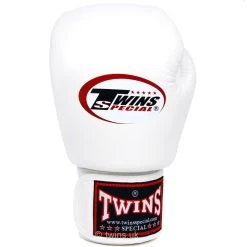BGVL3 Twins White Velcro Boxing Gloves