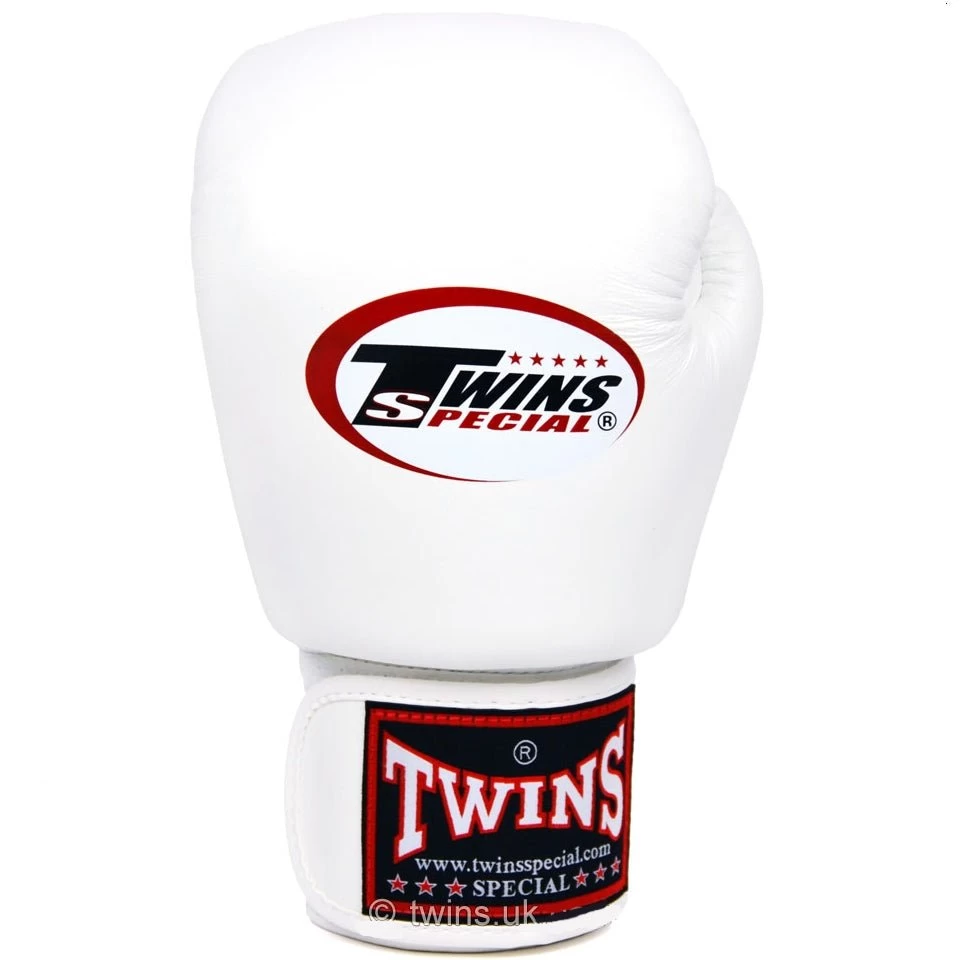 BGVL3 Twins White Velcro Boxing Gloves 3 BGVL3 Twins White Velcro Boxing Gloves