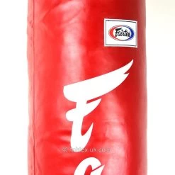 Fairtex 6ft Red Banana Kick Bag - Unfilled -Knockout Shop fairtex 6ft red banana kick bag unfilled 232900