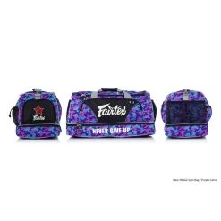 Knockout Shop -Knockout Shop fairtex bag2 purple camo heavy duty gym bag 493569