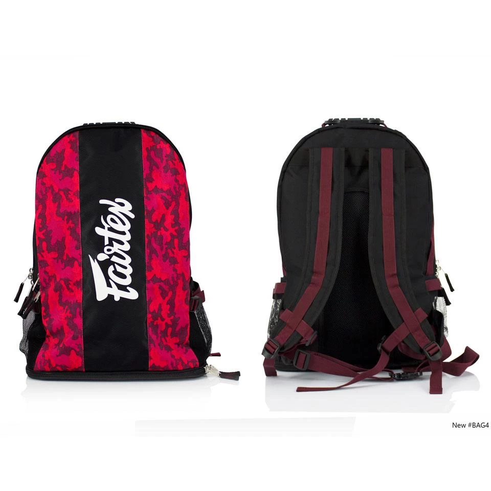 Fairtex BAG4 Red Camo Rucksack Gym Bag 3 Fairtex BAG4 Red Camo Rucksack Gym Bag