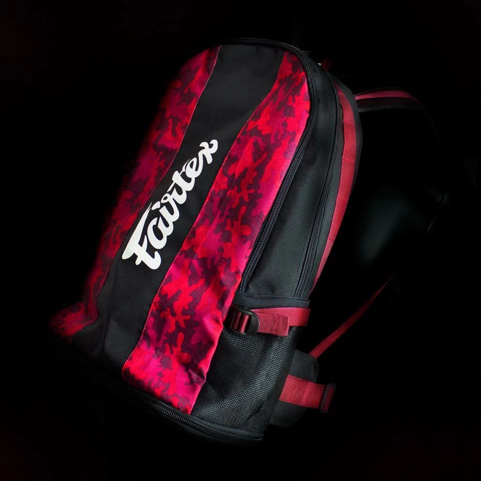 Fairtex BAG4 Red Camo Rucksack Gym Bag 4 Fairtex BAG4 Red Camo Rucksack Gym Bag - Image 2
