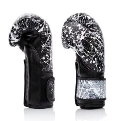 Fairtex BGV14PT The Painter Unique Boxing Gloves - Black/White -Knockout Shop fairtex bgv14pt the painter unique boxing gloves blackwhite 636470