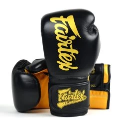 Fairtex BGV18 Super Sparring Boxing Gloves - Black/Gold