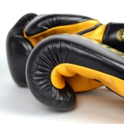 Fairtex BGV18 Super Sparring Boxing Gloves - Black/Gold -Knockout Shop fairtex bgv18 super sparring boxing gloves blackgold 828185