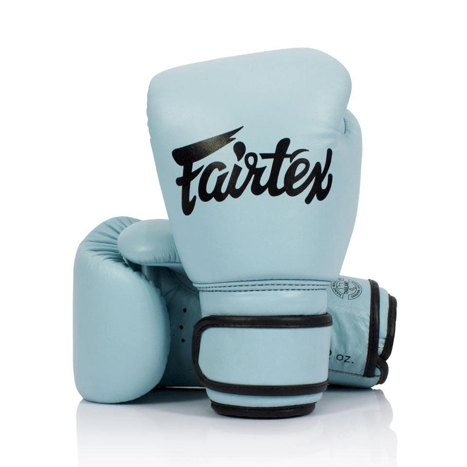 Fairtex BGV20 Boxing Gloves - Pastel Blue 3 Fairtex BGV20 Boxing Gloves - Pastel Blue