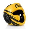 Fairtex HG16 Microfibre Headguard - Gold/Black -Knockout Shop fairtex hg16 microfibre headguard goldblack 218488
