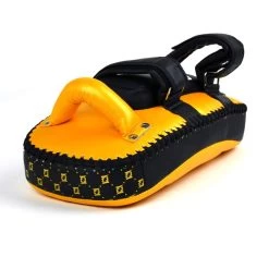 Fairtex Light Weight Thai Kick Pads - Gold -Knockout Shop fairtex light weight thai kick pads gold 351257