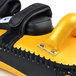 Fairtex Light Weight Thai Kick Pads - Gold -Knockout Shop fairtex light weight thai kick pads gold 530721