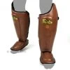 Fairtex Shin Guard SP8 Vintage Brown -Knockout Shop fairtex shin guard sp8 vintage brown 211491