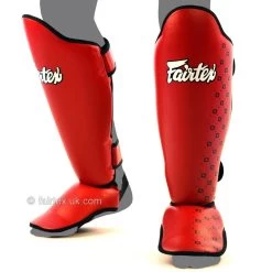 Fairtex Shin Guards - Competition Red