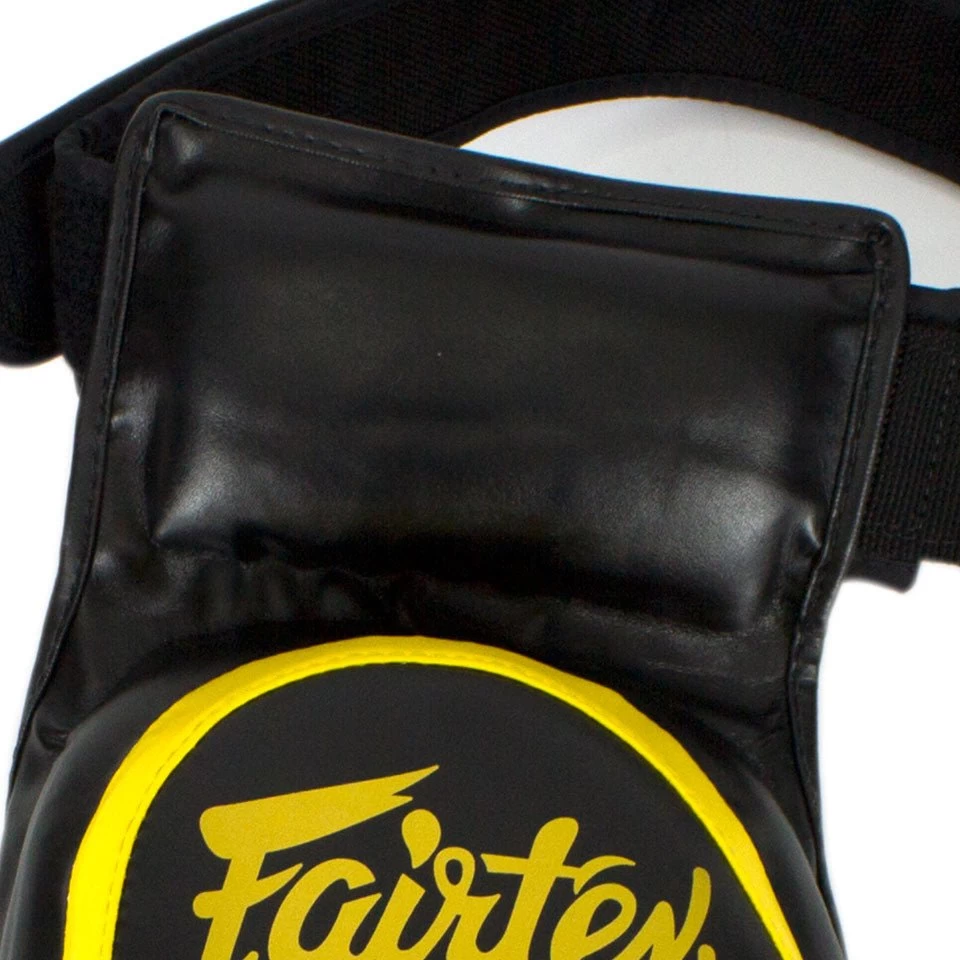 Fairtex TP4 Lightweight Thigh Pads - Black/Yellow 5 Fairtex TP4 Lightweight Thigh Pads - Black/Yellow - Image 3