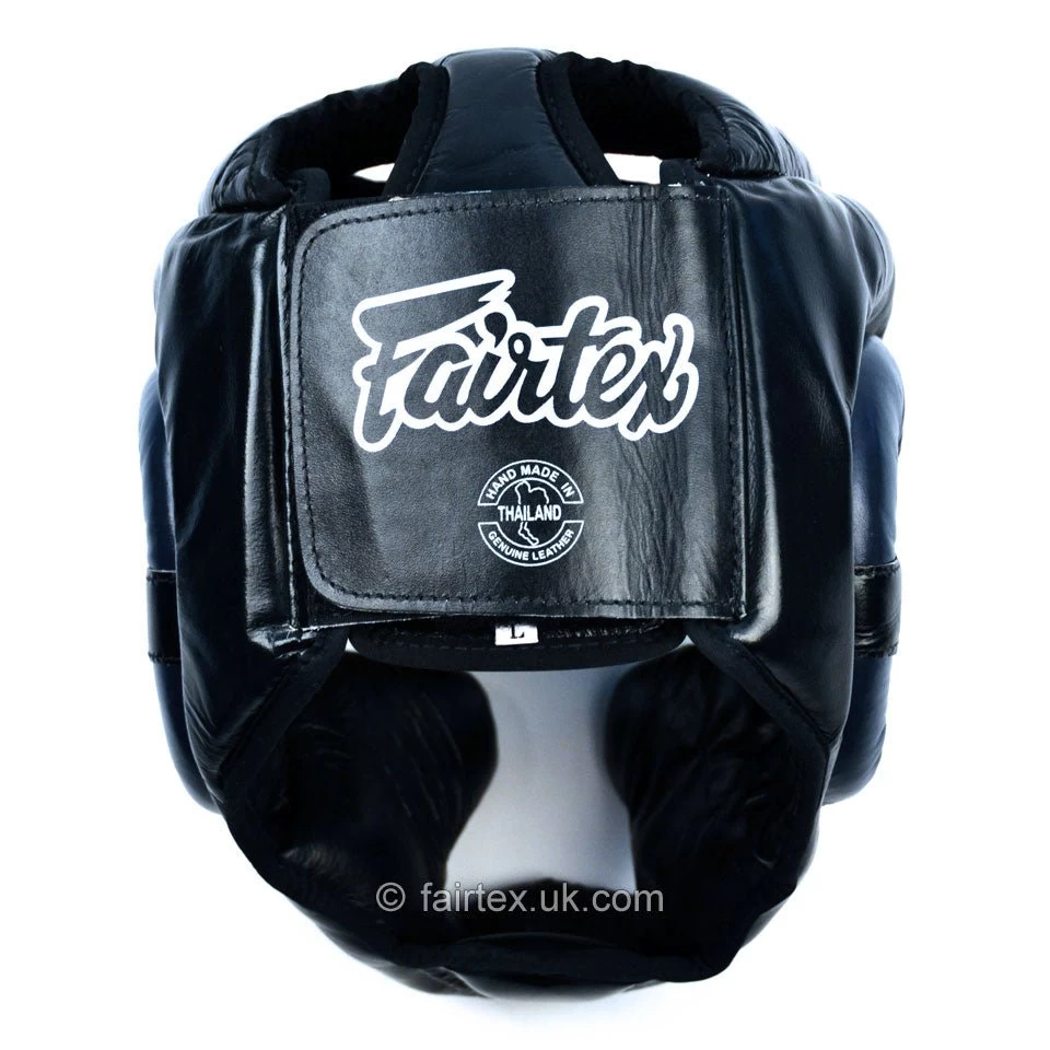 Fairtex Ultimate Full Coverage Headguard - Black And Blue 5 Fairtex Ultimate Full Coverage Headguard - Black And Blue - Image 3