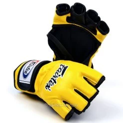 Fairtex Ultimate Mma Gloves FGV12 - Yellow 12 Fairtex Ultimate Mma Gloves FGV12 - Yellow -Knockout Shop fairtex ultimate mma gloves fgv12 yellow 306786