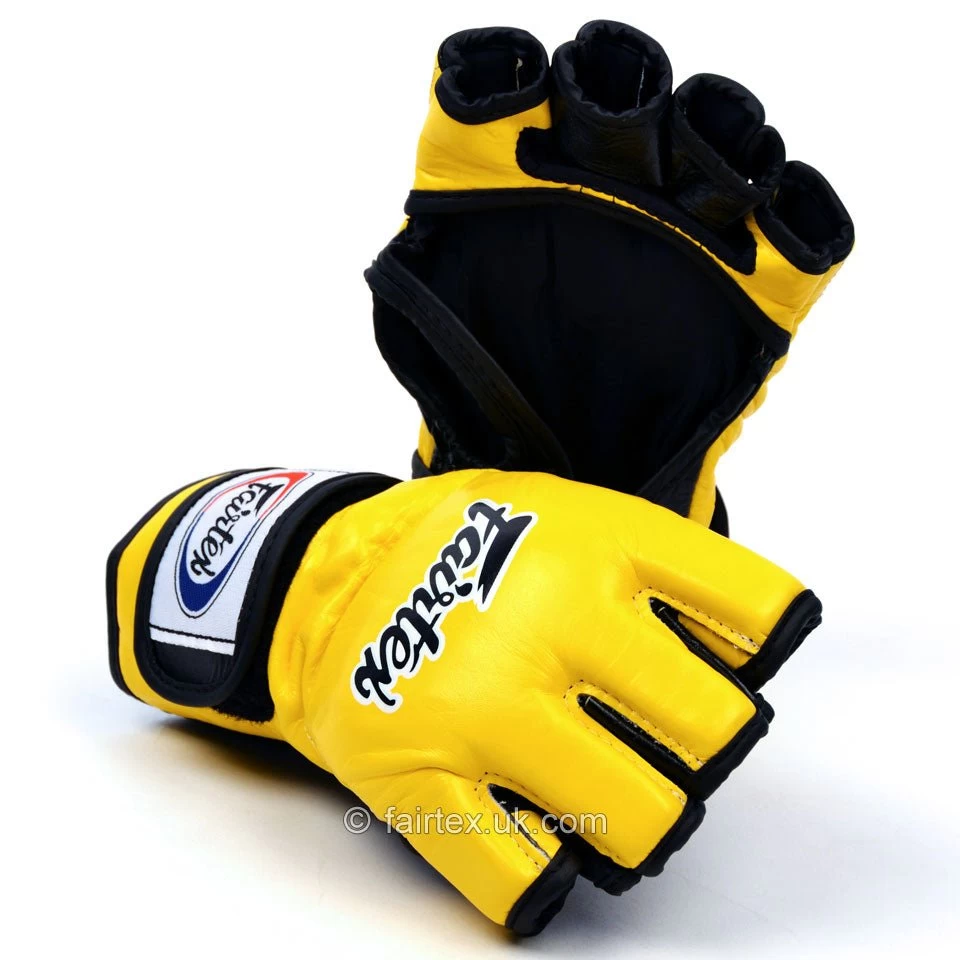 Fairtex Ultimate Mma Gloves FGV12 - Yellow 6 Fairtex Ultimate Mma Gloves FGV12 - Yellow - Image 4