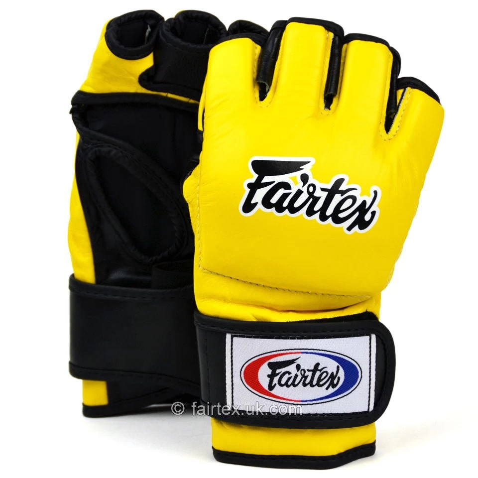 Fairtex Ultimate Mma Gloves FGV12 - Yellow 3 Fairtex Ultimate Mma Gloves FGV12 - Yellow