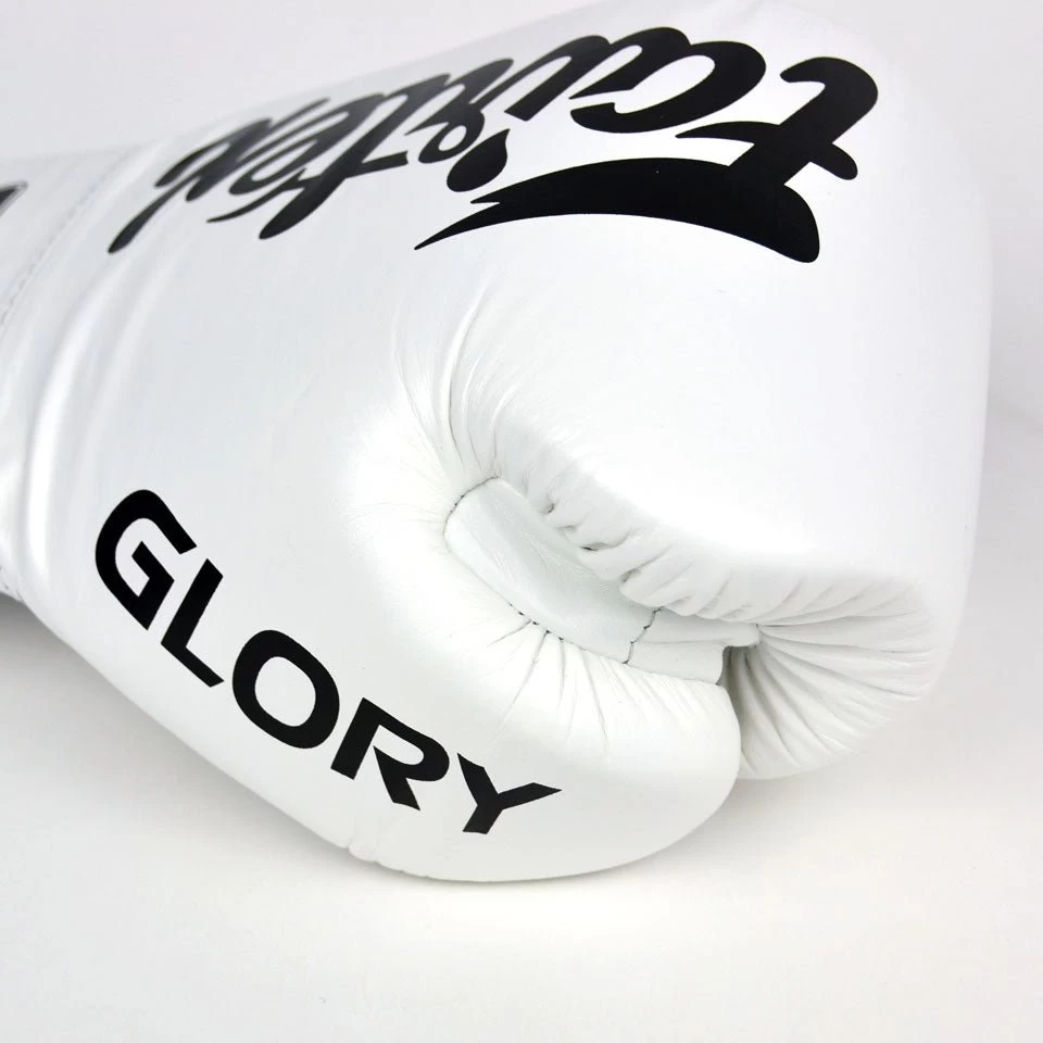 Fairtex X Glory Lace Boxing Gloves - White 7 Fairtex X Glory Lace Boxing Gloves - White - Image 5