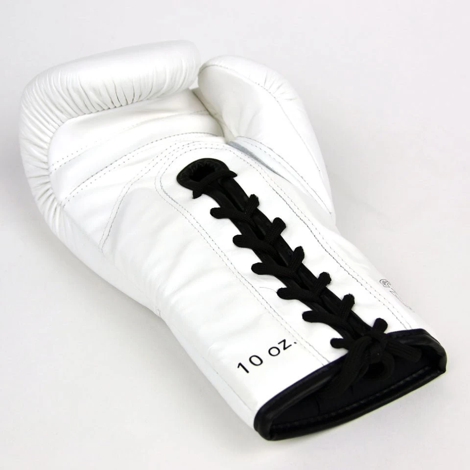 Fairtex X Glory Lace Boxing Gloves - White 6 Fairtex X Glory Lace Boxing Gloves - White - Image 4