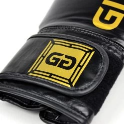 Fairtex X Glory Velcro Boxing Gloves - Black -Knockout Shop fairtex x glory velcro boxing gloves black 260894