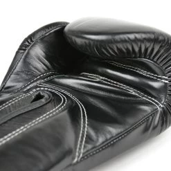 Fairtex X Glory Velcro Boxing Gloves - Black -Knockout Shop fairtex x glory velcro boxing gloves black 616751