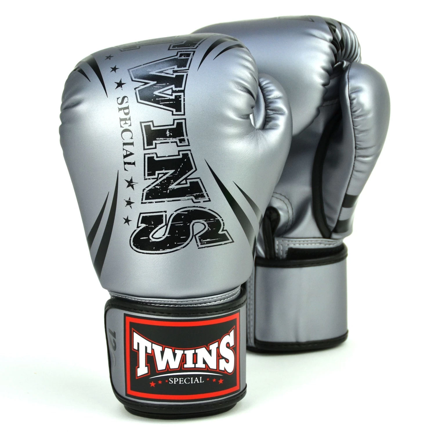 FBGVDM3-TW6 Twins Non-Leather Boxing Gloves Grey 3 FBGVDM3-TW6 Twins Non-Leather Boxing Gloves Grey