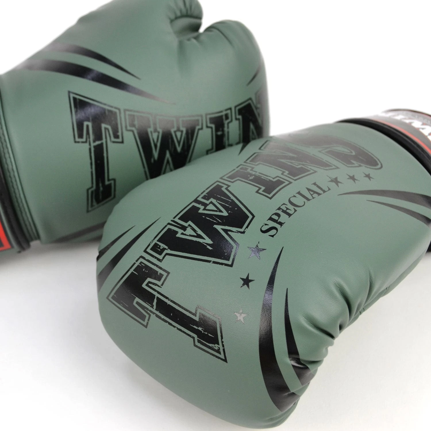 FBGVDM3-TW6 Twins Non-Leather Boxing Gloves Olive 4 FBGVDM3-TW6 Twins Non-Leather Boxing Gloves Olive - Image 2