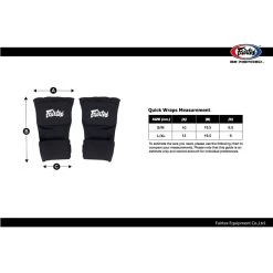 HW3 Fairtex Black Quick Wraps 7 HW3 Fairtex Black Quick Wraps -Knockout Shop hw3 fairtex black quick wraps 910867