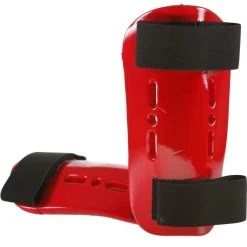 Ki Dipped Foam Shin Guards Red