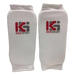 Kicksport Elasticated Shin Guards White