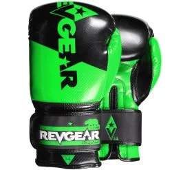Revgear Pinnacle Boxing Gloves- Black Green