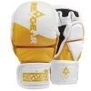 Revgear PINNACLE MMA SPARRING GLOVES - WHITE/GOLD -Knockout Shop revgear pinnacle mma sparring gloves whitegold 843952