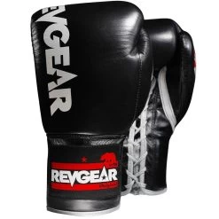 Revgear Professional Competition Boxing Gloves - Black/Grey