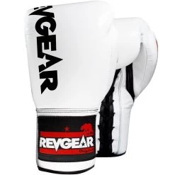 Revgear Professional Competition Boxing Gloves - White/Black