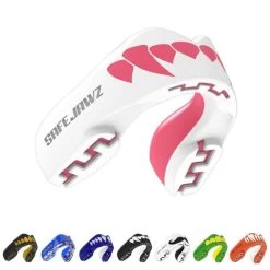 SafeJawz Extro Pink Fangz Mouth Guard -Knockout Shop safejawz extro pink fangz mouth guard 5 8454 p