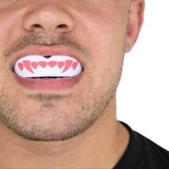 SafeJawz Extro Pink Fangz Mouth Guard -Knockout Shop safejawz extro pink fangz mouth guard 6 8454 p