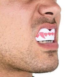 SafeJawz Extro Pink Fangz Mouth Guard -Knockout Shop safejawz extro pink fangz mouth guard 7 8454 p