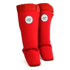 SF4 MTG Pro Red IFMA Approved Neoprene Shin Pads -Knockout Shop sf4 mtg pro red ifma approved neoprene shin pads 576534